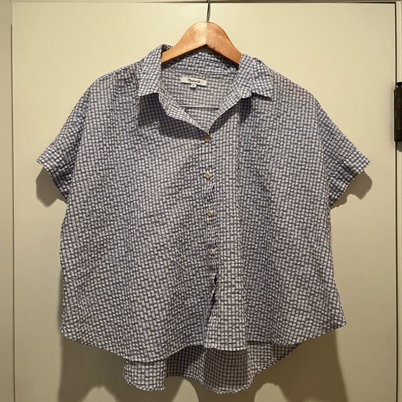 Madewell short sleeve button up XL - Seersucker - Picture 2 of 4